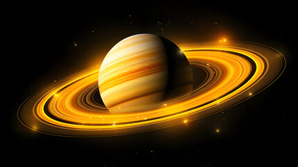 Anillos de Saturno vistos desde el espacio