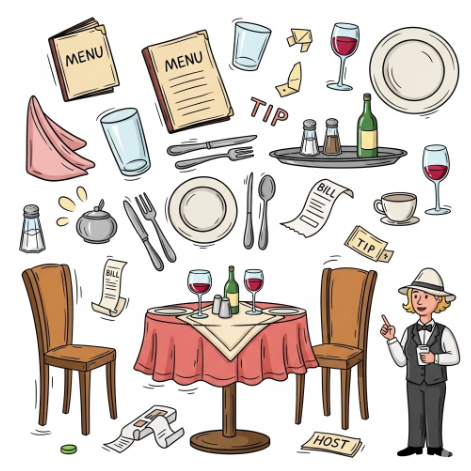 Spanish vocabulary at the restaurant