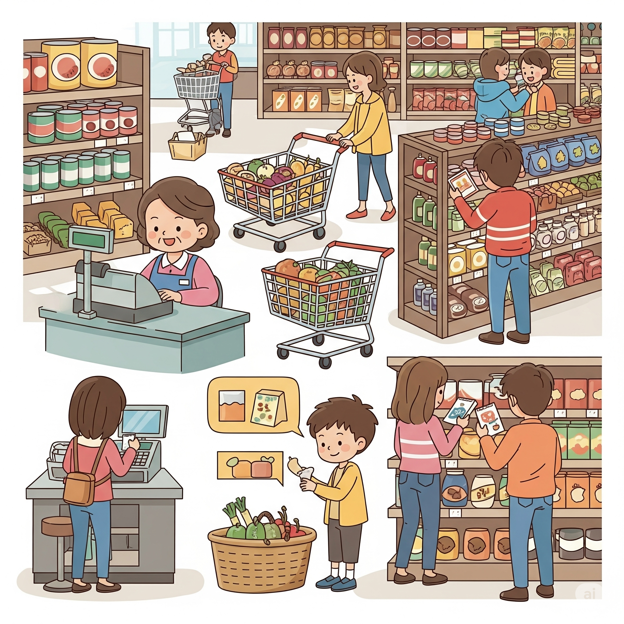 Spanish vocabulary at the supermarket